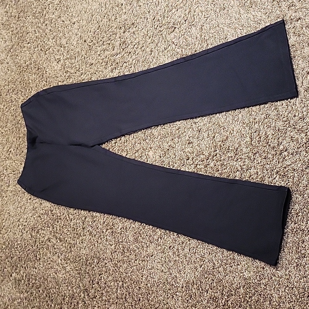 Soft Surroundings Pull On Pant Tummy Control Bootcut Small Tall Black Classic